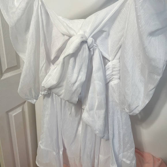 Neia White Ruffle Dress - Picture 3 of 5